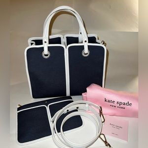 Kate Spade Sam Canvas Plunge Satchel